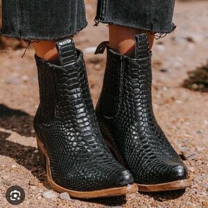 Freebird Black Snake Maeve Bootie